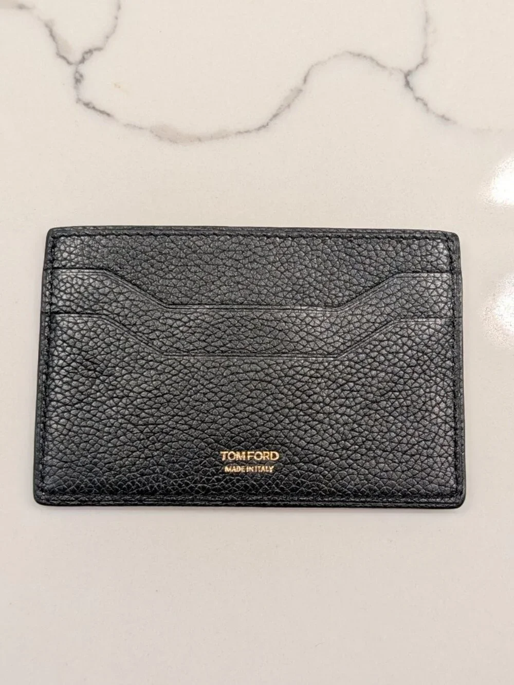 Tom Ford Black Leather Card Holder
